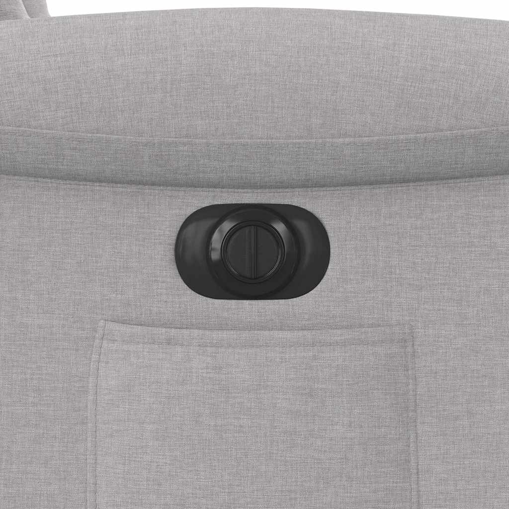 Poltrona reclinável elétrica tecido cinzento-nublado