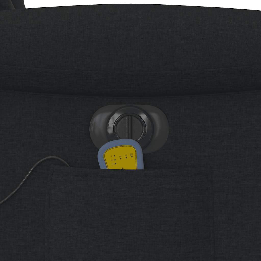 Poltrona reclinável de massagens elétrica tecido preto