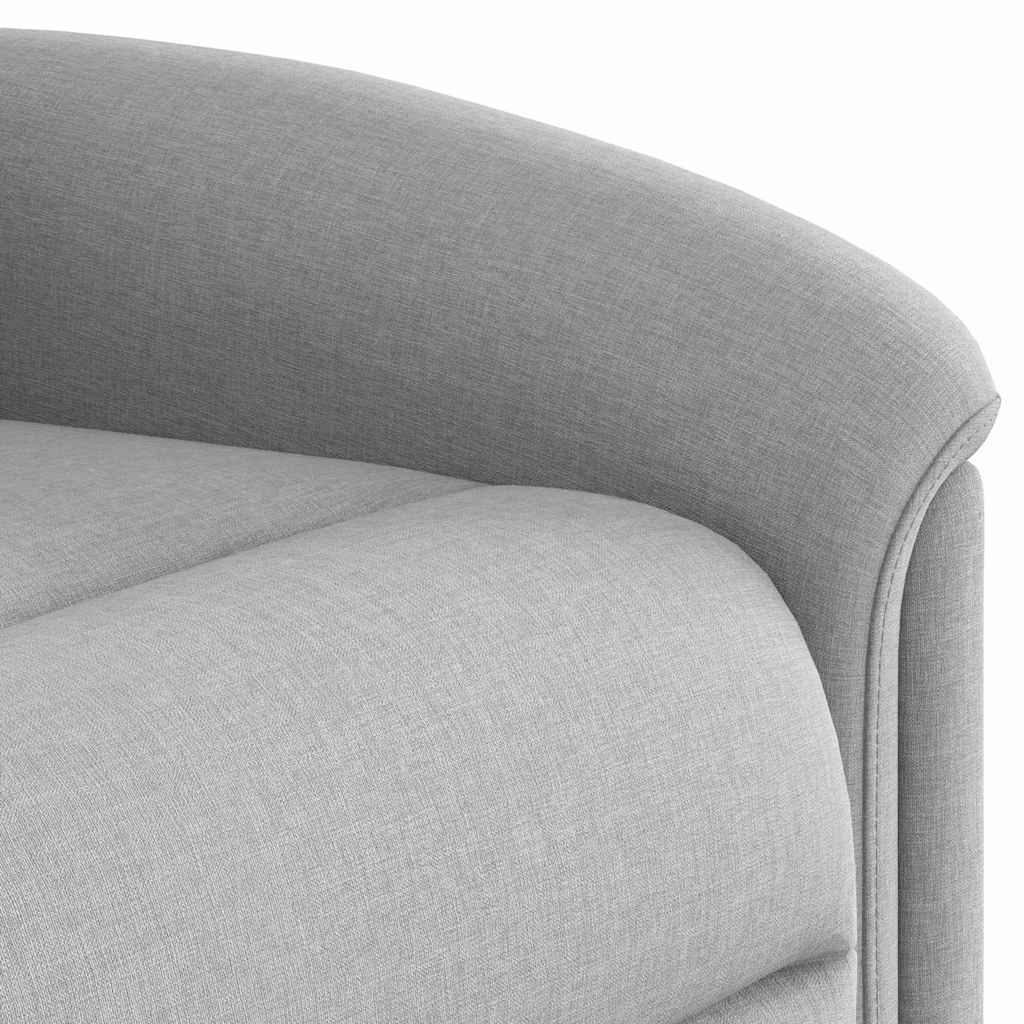Poltrona elevatória de massagens tecido cinzento-nublado