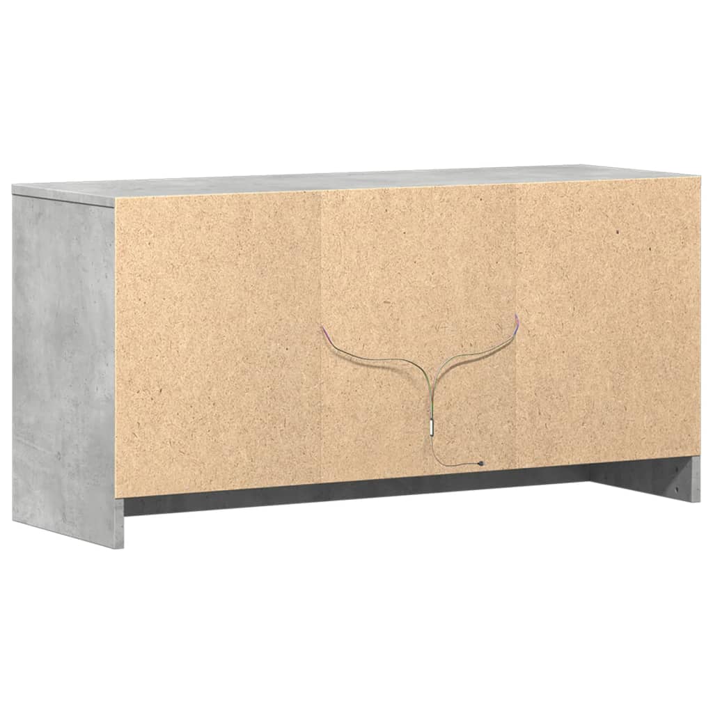 Móvel de TV com luzes LED derivados de madeira branco