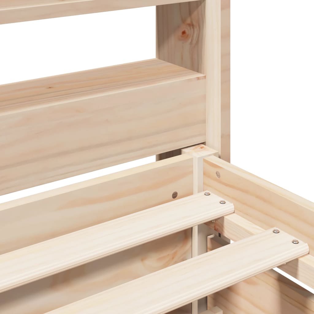 Cama sem colchão 100x200 cm madeira de pinho maciça