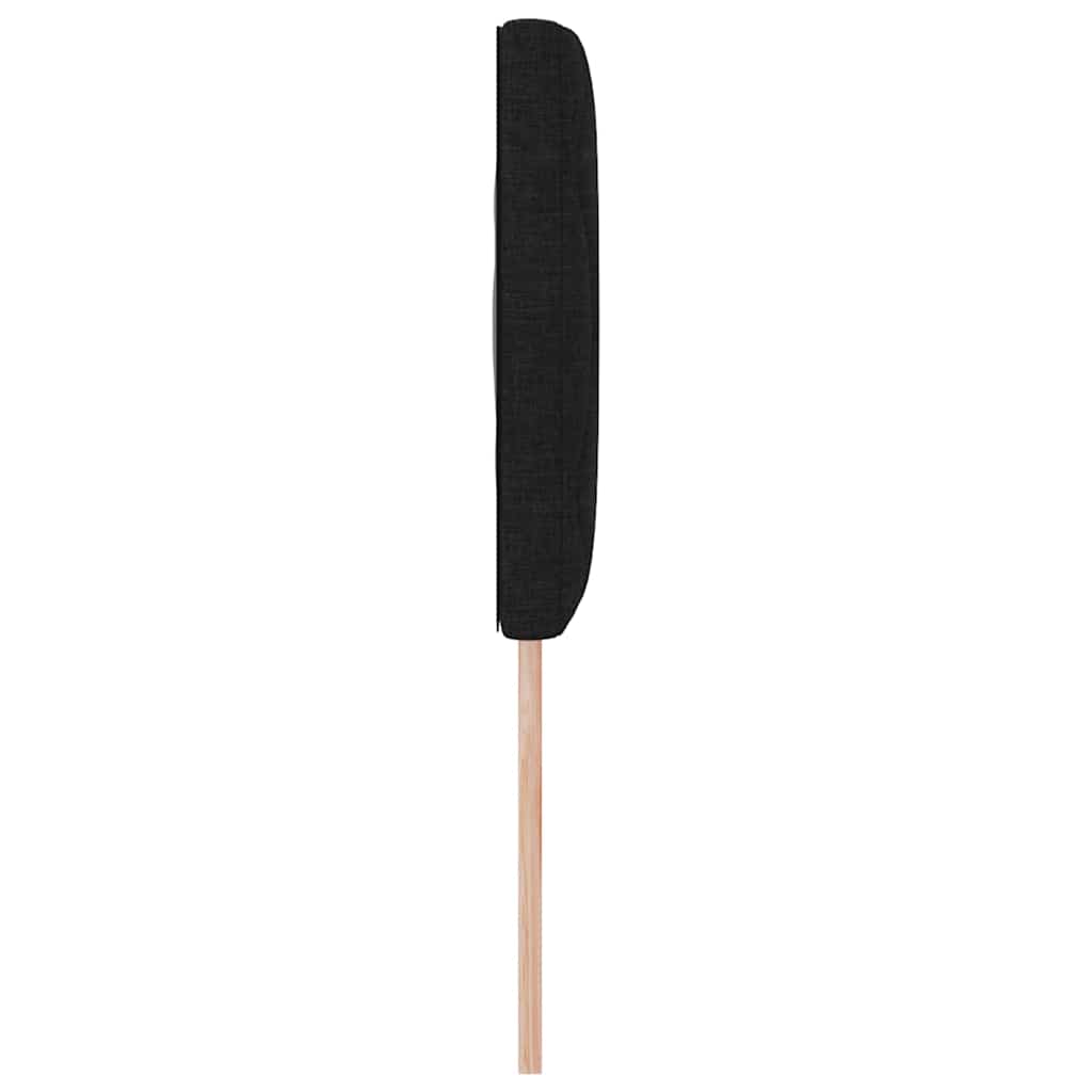 Cabeceira com luzes de tira LED Ajustável Preto 144 cm tecido