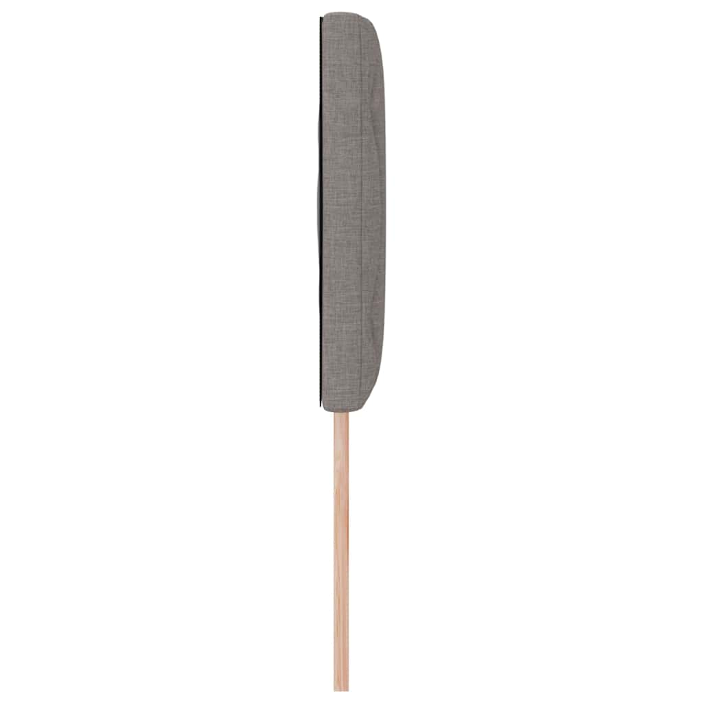 Cabeceira com cabeceira Cinzento-acastanhado 144 cm tecido