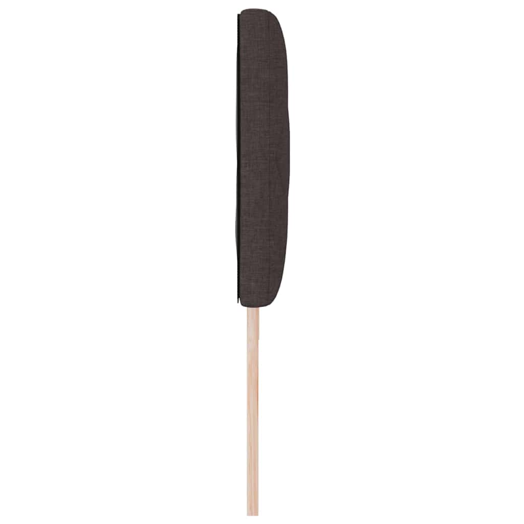 Cabeceira com luzes de tira LED Castanho 180 cm tecido