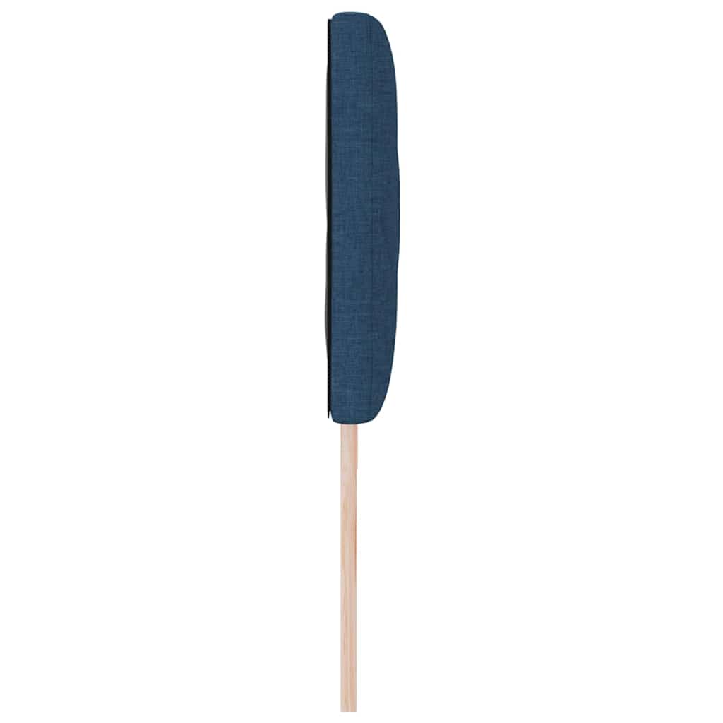 Cabeceira com luzes de tira LED Ajustável Azul 180 cm tecido