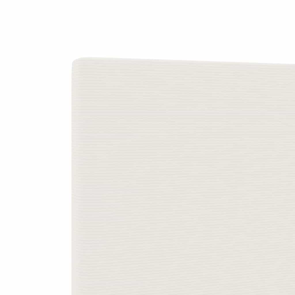 Cabeceira LED com luzes de tira LED Manual Creme 100 cm tecido