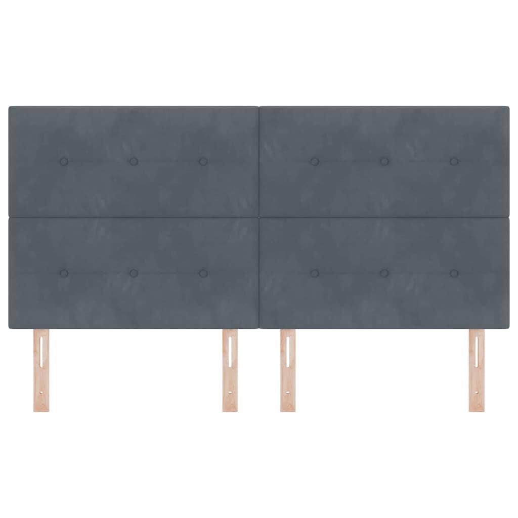 Cabeceira com luzes de tira LED Ajustável Cinzeto 90 cm Veludo