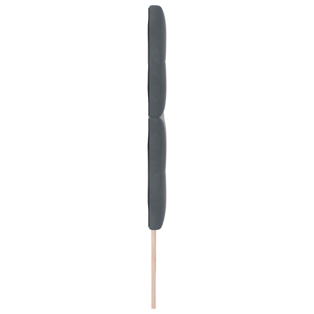 Cabeceira com luzes de tira LED Ajustável Cinzeto 90 cm Veludo