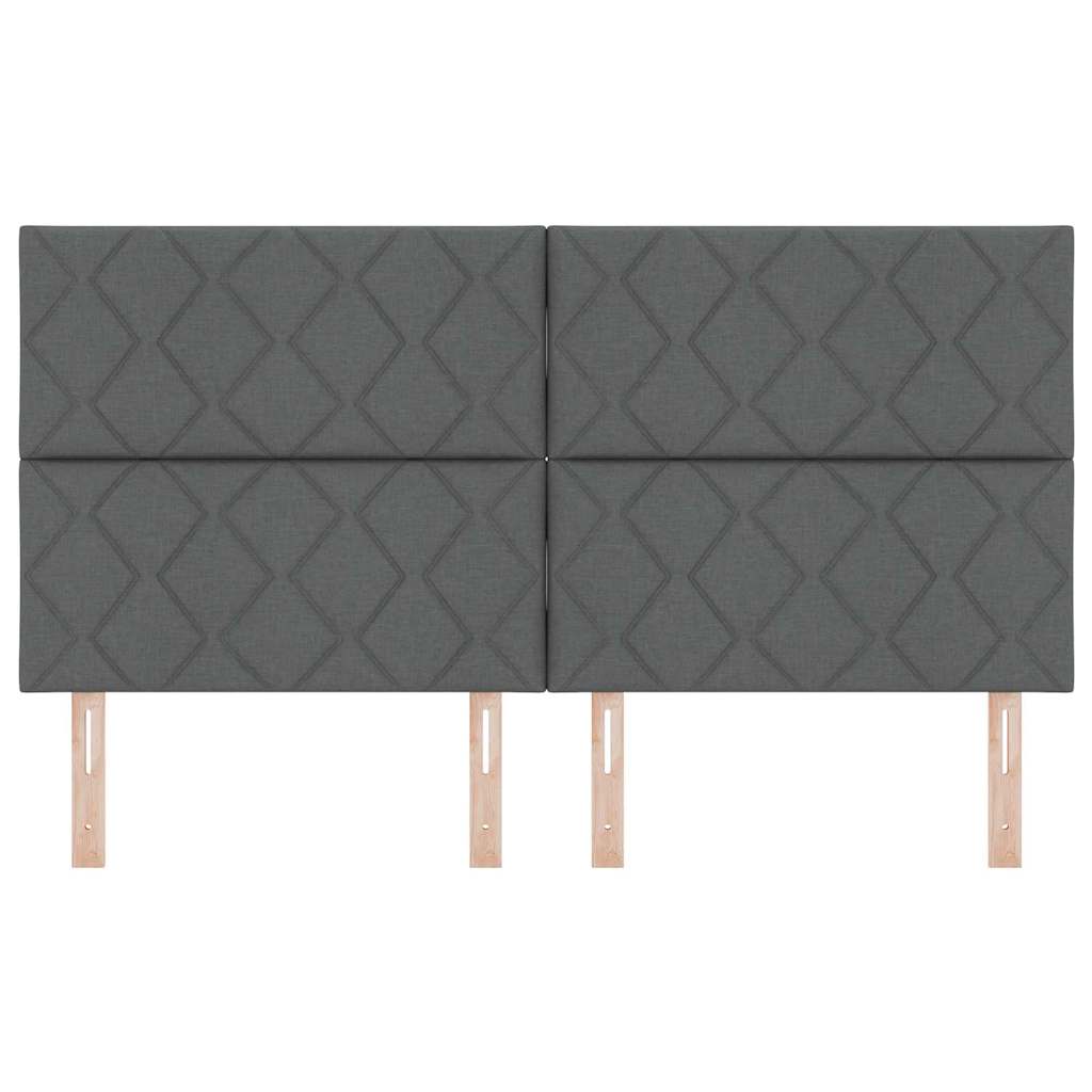 Cabeceira com luzes de tira LED Ajustável Cinzeto 180 cm tecido