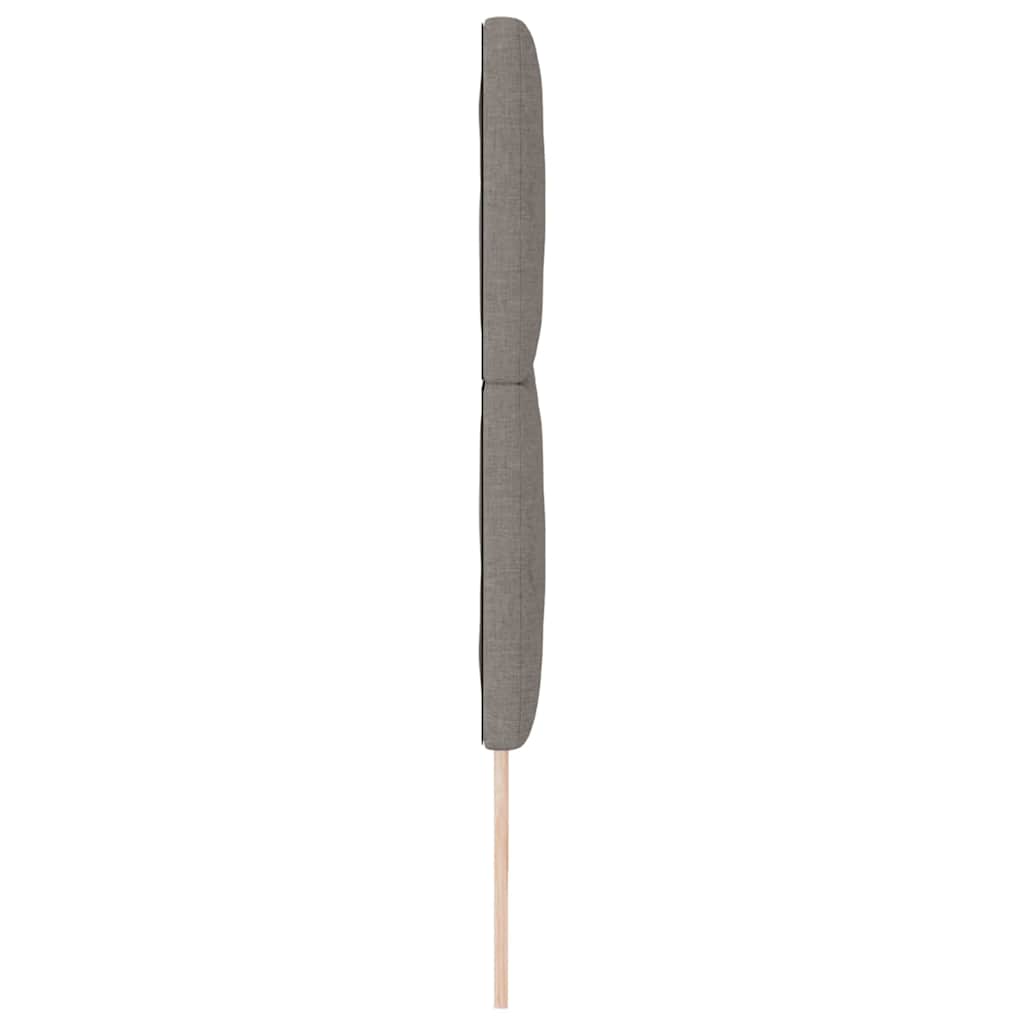 Cabeceira com cabeceira Cinzento-acastanhado 200 cm tecido