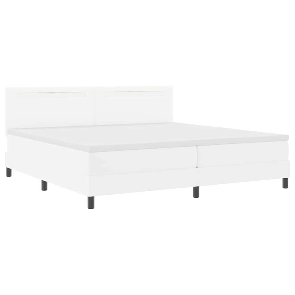 Estrutura de cama com colchão com colchão Branco 200 x 200 cm