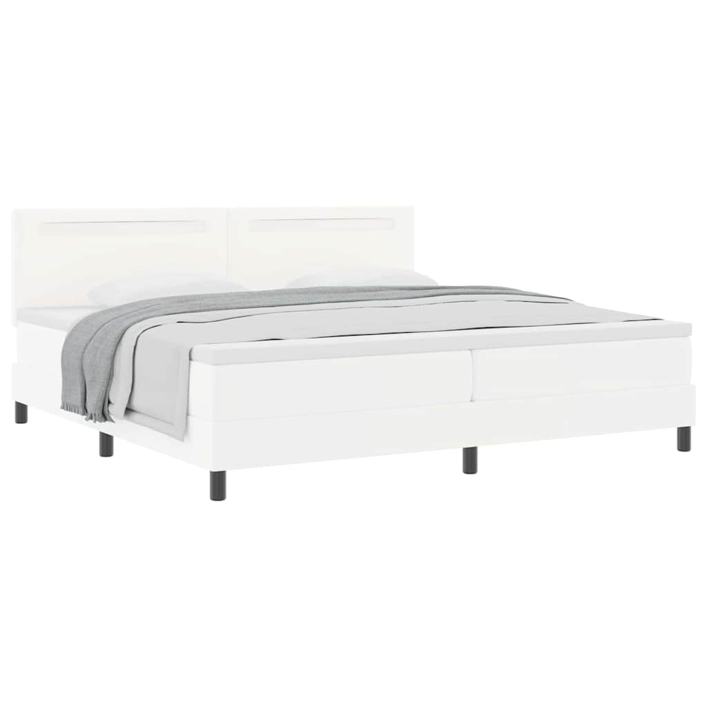 Estrutura de cama com colchão com colchão Branco 200 x 200 cm