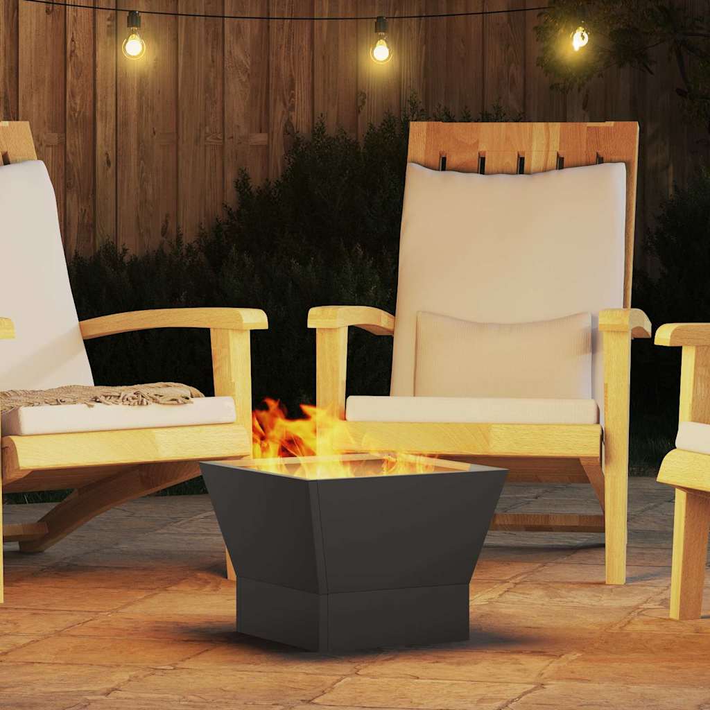 Fire Pit Preto 40 x 40 x 35 cm Aço