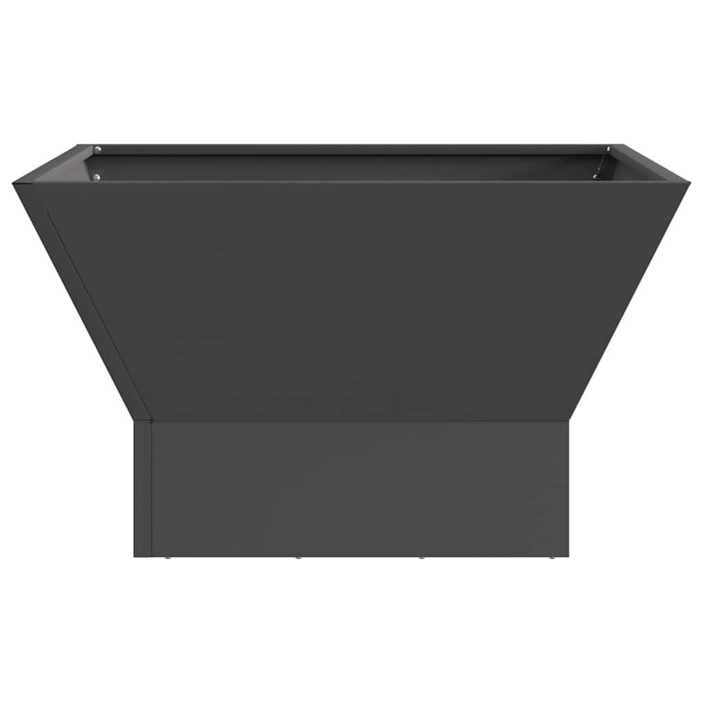 Fire Pit Preto 60 x 60 x 35 cm Aço