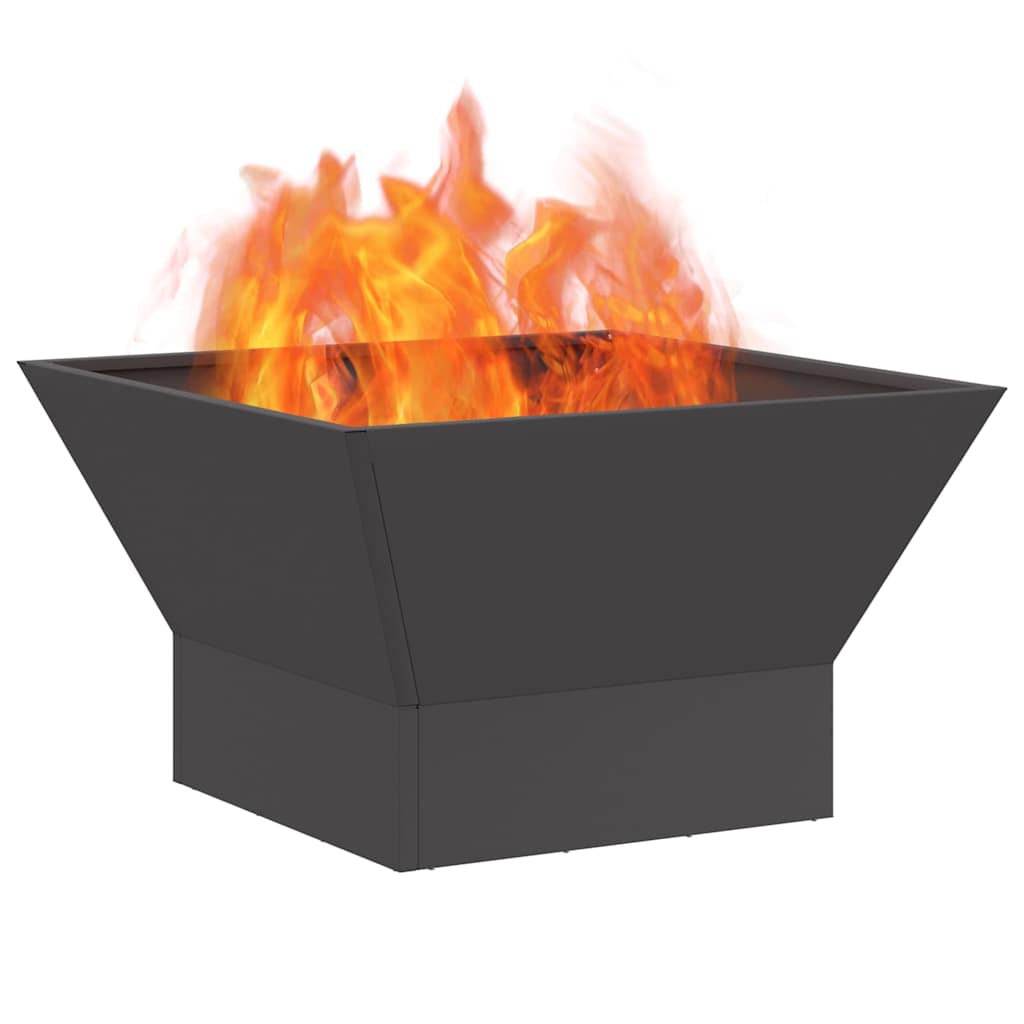 Fire Pit Preto 60 x 60 x 35 cm Aço