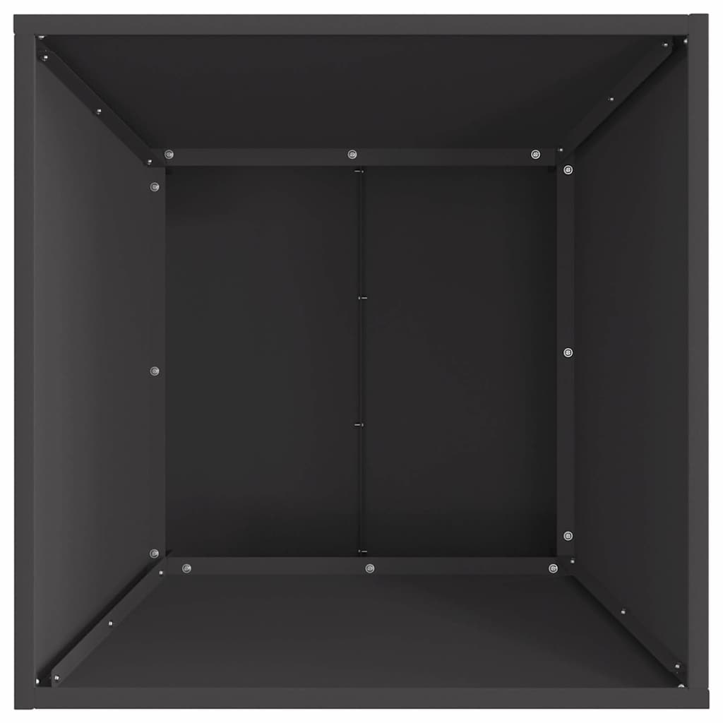Fire Pit Preto 60 x 60 x 35 cm Aço