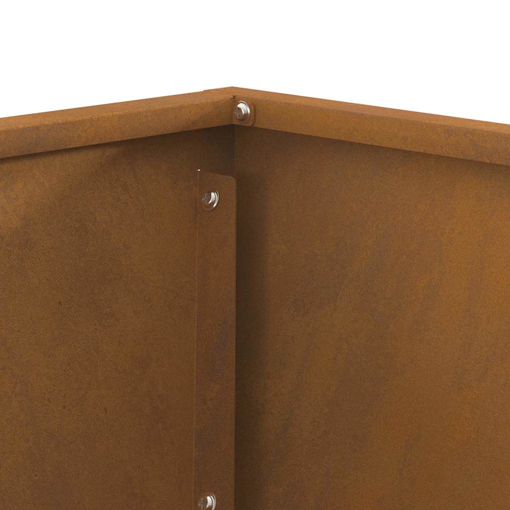 Fire Pit Castanho 60 x 60 x 35 cm Aço