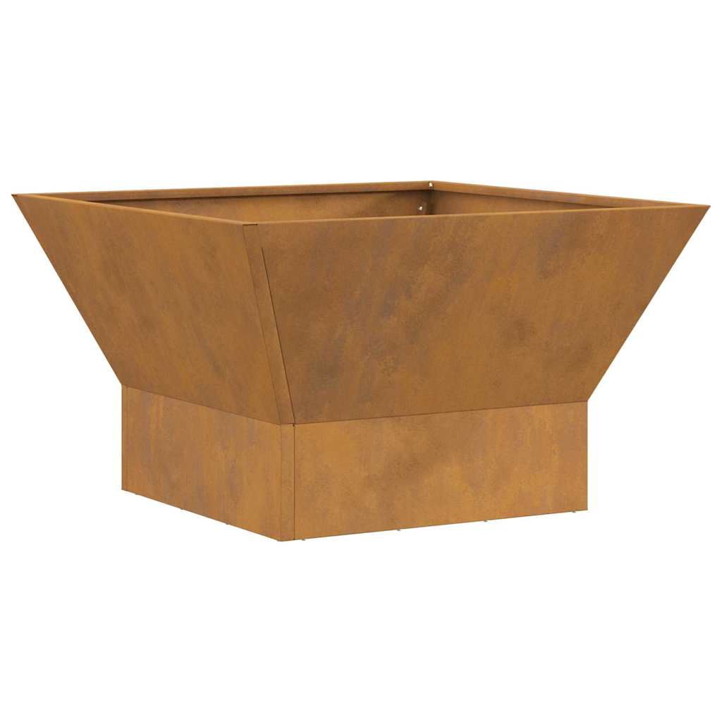 Fire Pit Castanho 60 x 60 x 35 cm Aço