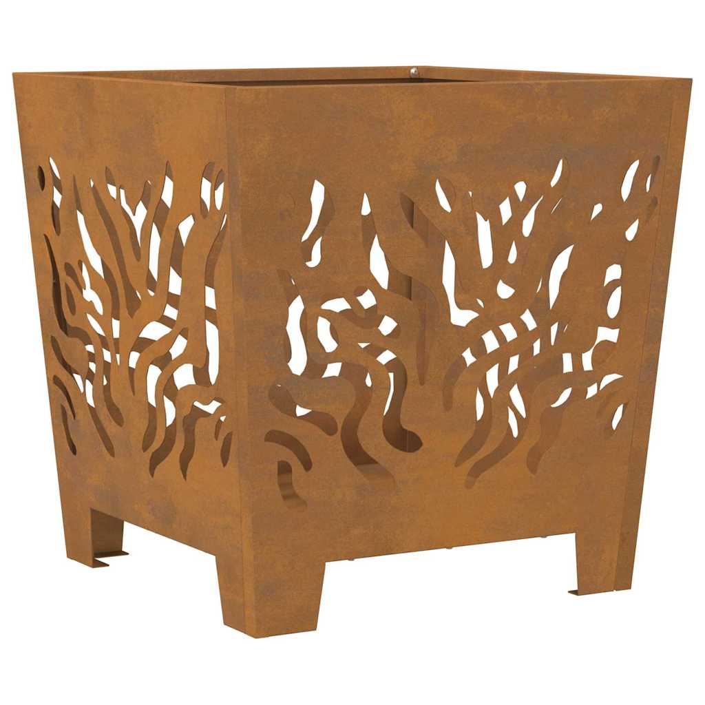 Fire Pit Castanho 40 x 40 x 40 cm Aço