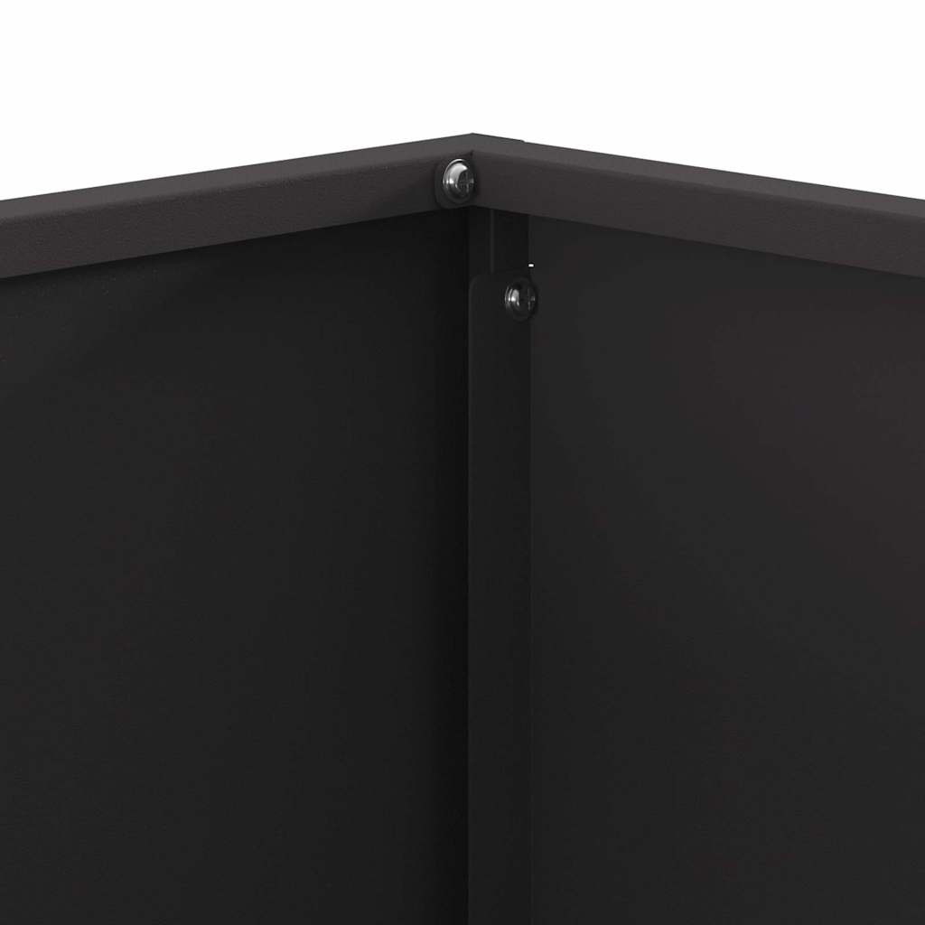 Fire Pit Preto 60 x 60 x 40 cm Aço