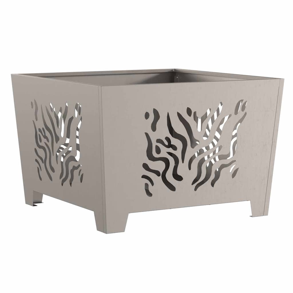 Fire Pit Castanho 60 x 60 x 40 cm Aço