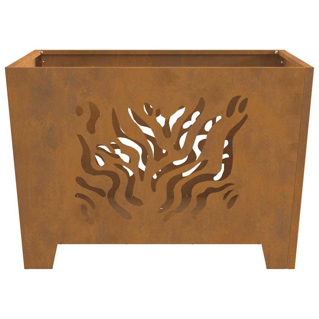 Fire Pit Castanho 60 x 60 x 40 cm Aço