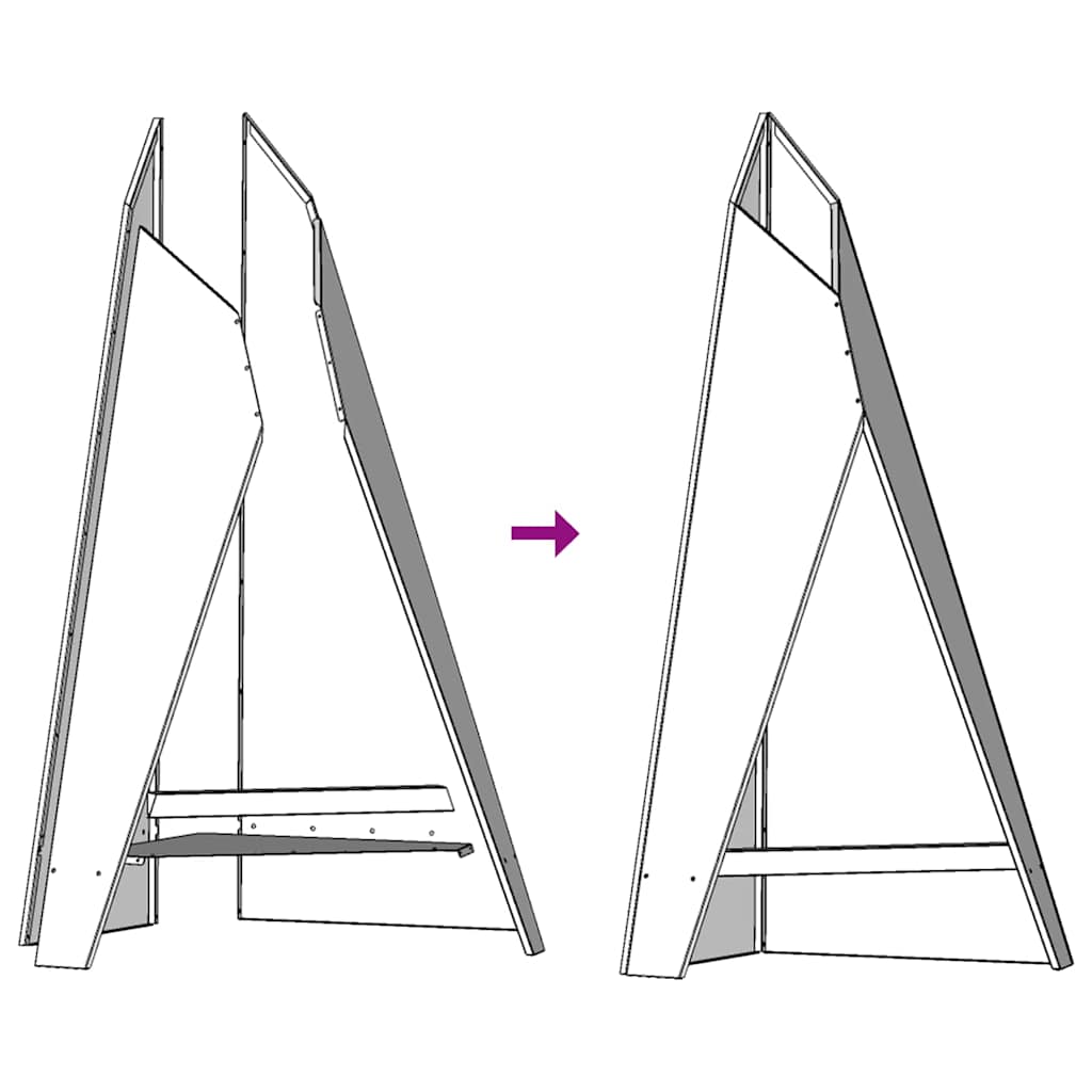 Fire Pit Preto 58 x 40 x 100 cm Aço laminado a frio