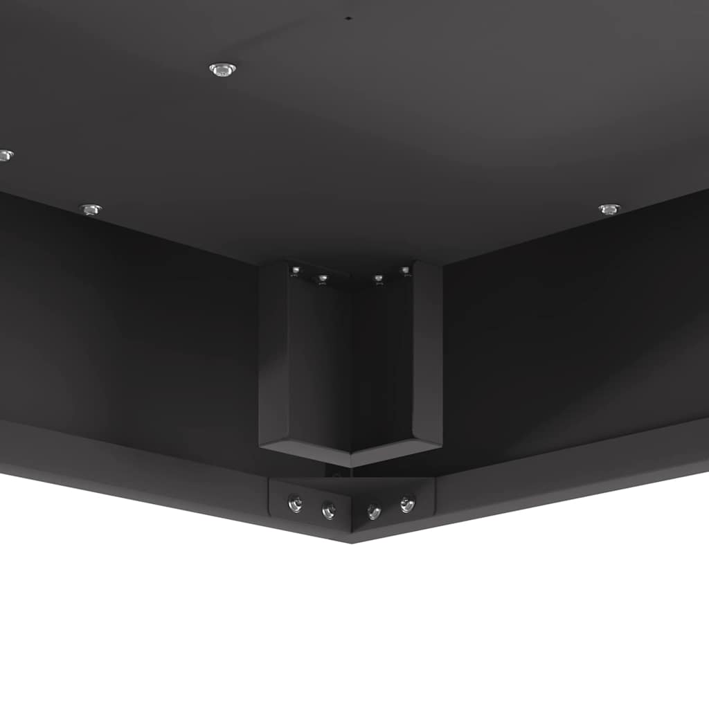 Fire Pit Preto 60 x 60 x 30 cm Aço