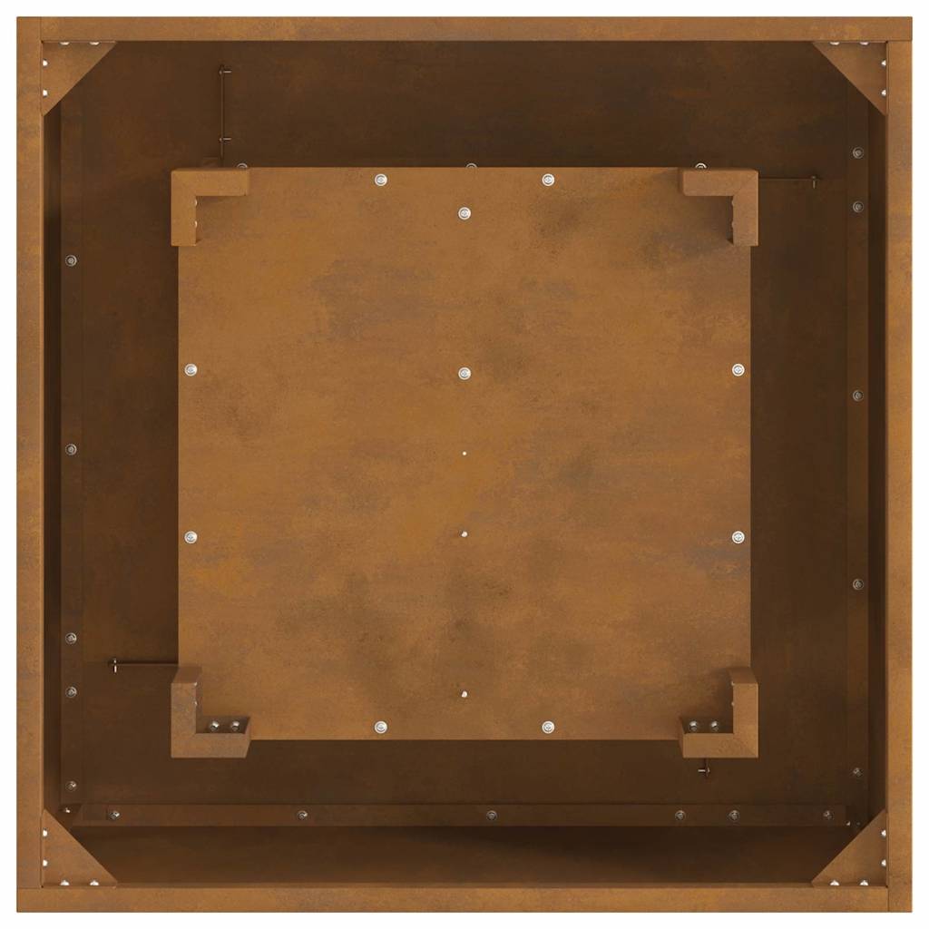 Fire Pit Castanho 60 x 60 x 30 cm Aço