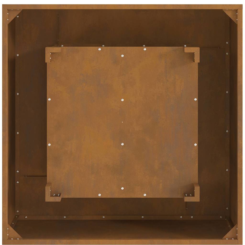 Fire Pit Castanho 80 x 80 x 40 cm Aço corten