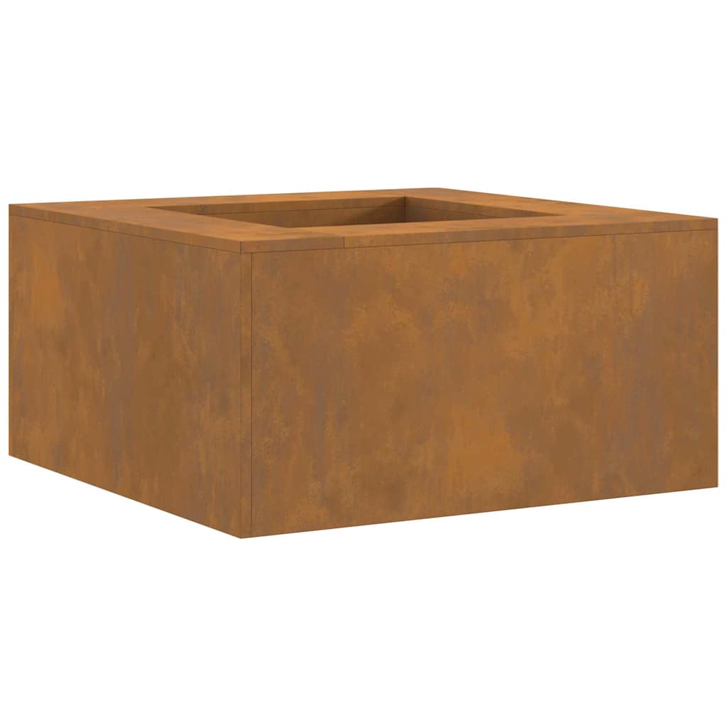 Fire Pit Castanho 80 x 80 x 40 cm Aço corten