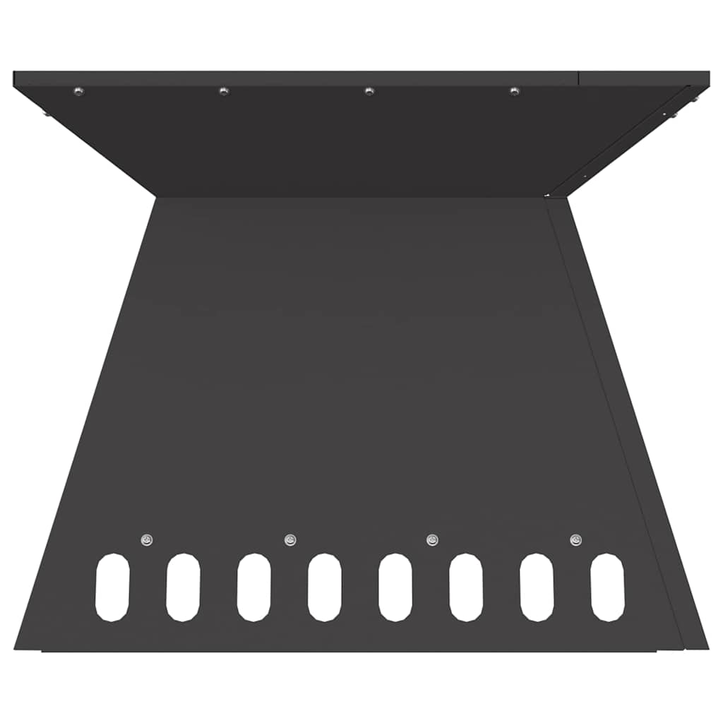 Fire Pit Preto 48 x 48 x 40 cm Aço