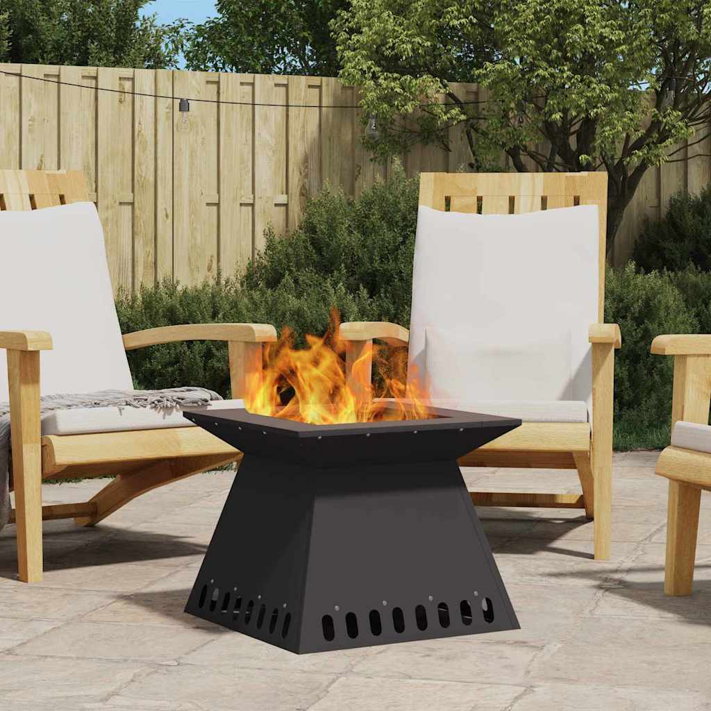 Fire Pit Preto 48 x 48 x 40 cm Aço