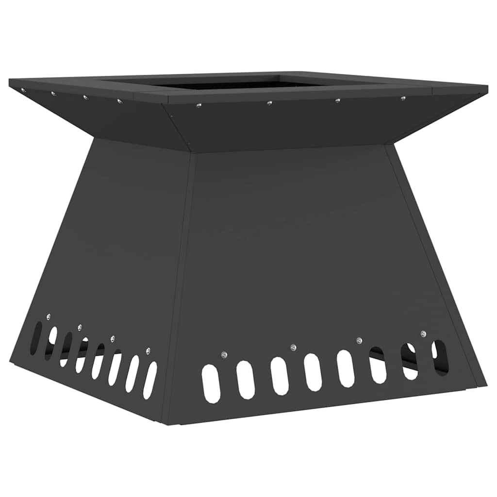 Fire Pit Preto 48 x 48 x 40 cm Aço