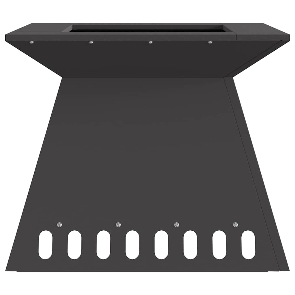 Fire Pit Preto 48 x 48 x 40 cm Aço