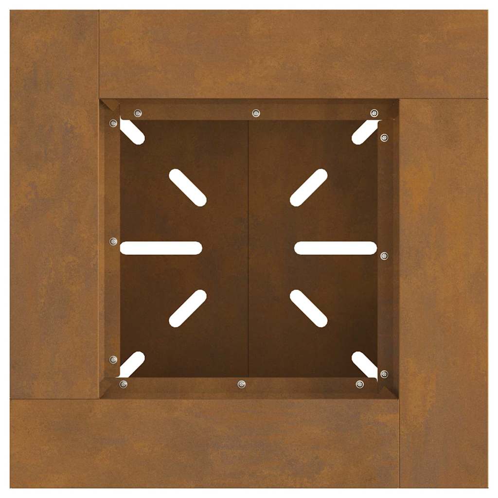Fire Pit Castanho 48 x 48 x 40 cm Aço corten