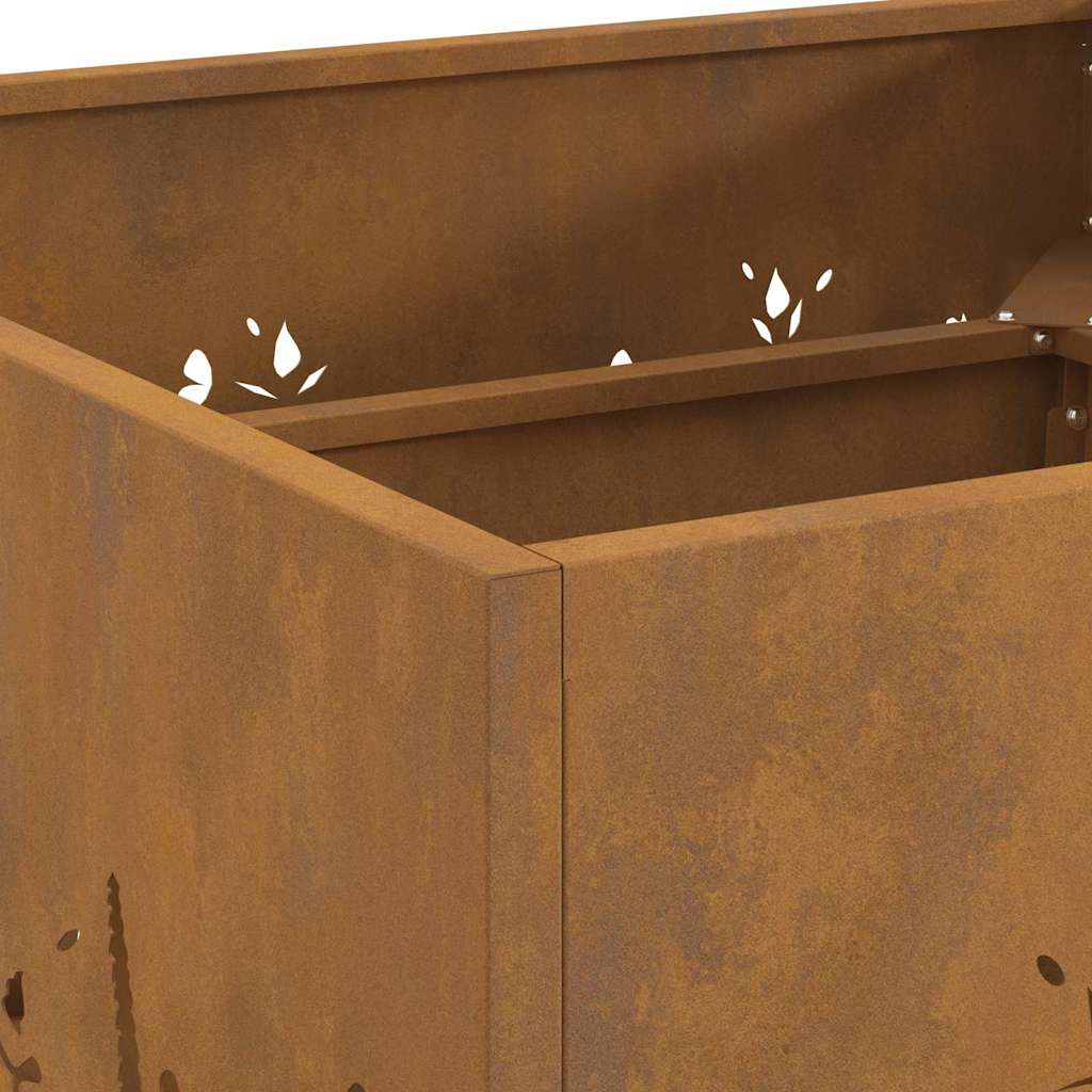 Fire Pit Castanho 60 x 60 x 30 cm Aço