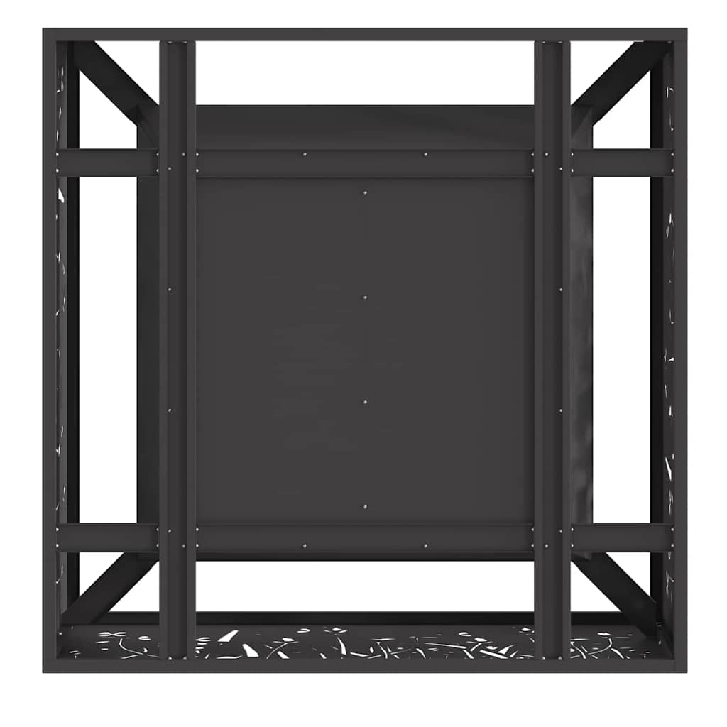 Fire Pit Preto 80 x 80 x 30 cm Aço