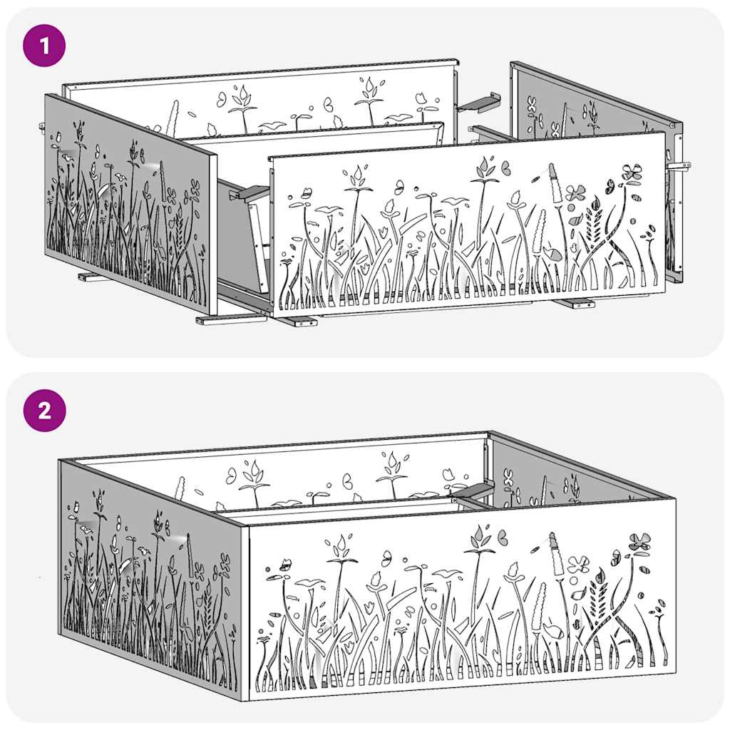 Fire Pit Preto 80 x 80 x 30 cm Aço