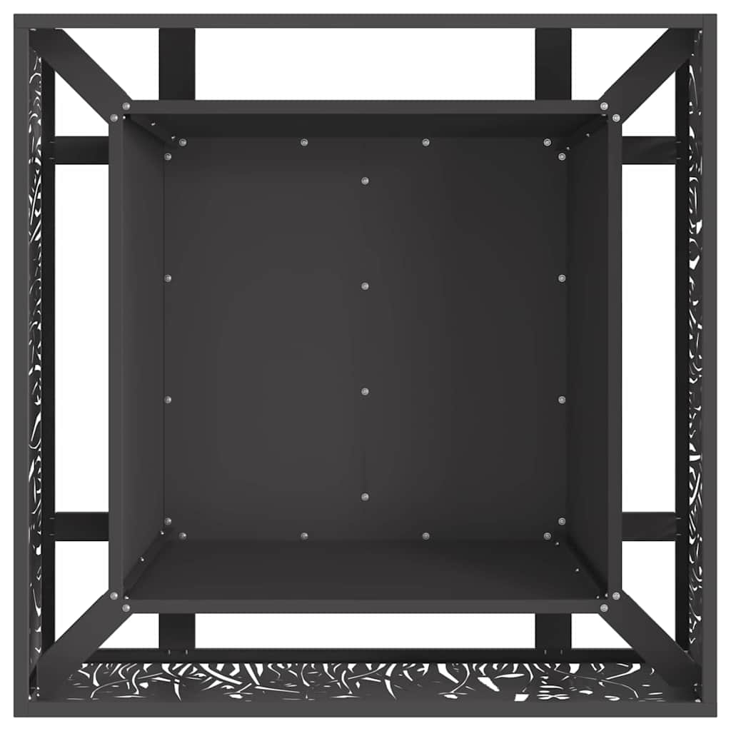 Fire Pit Preto 80 x 80 x 30 cm Aço