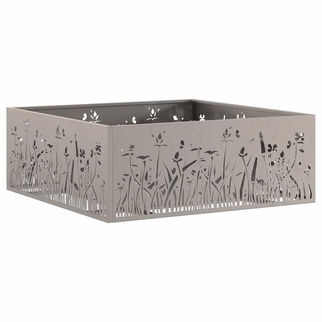 Fire Pit Castanho 80 x 80 x 30 cm Aço corten