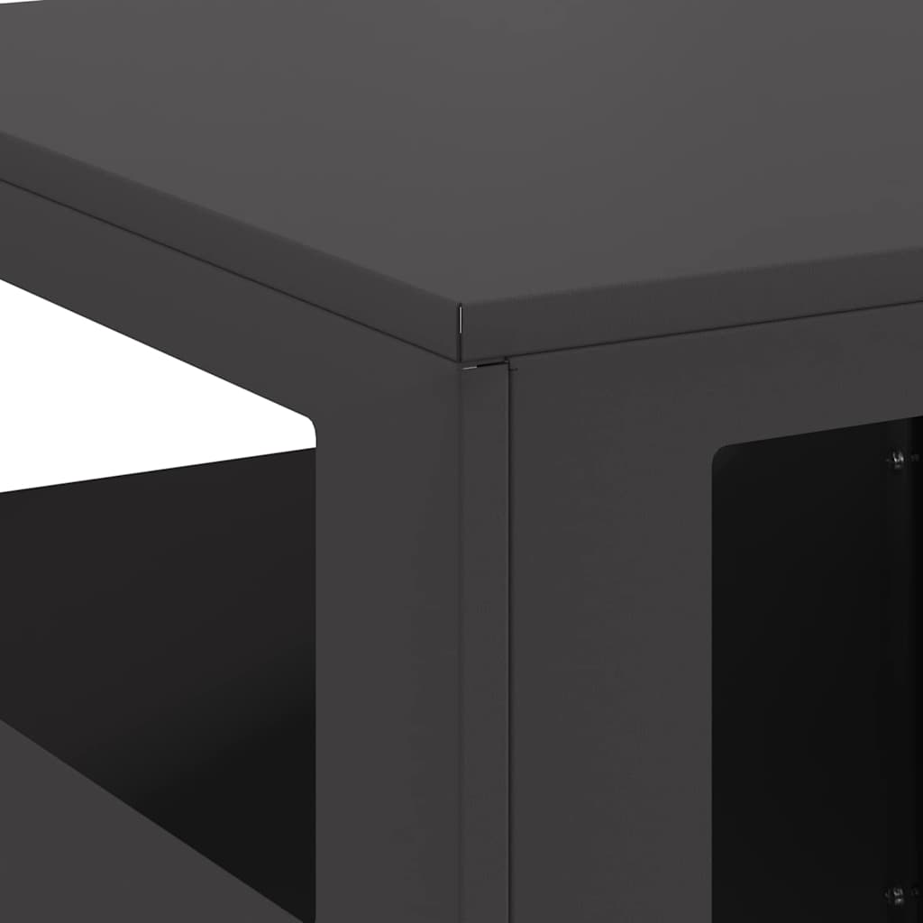 Fire Pit Preto 35 x 35 x 100 cm Aço