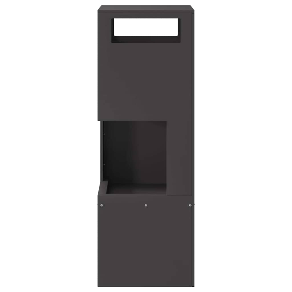 Fire Pit Preto 35 x 35 x 100 cm Aço