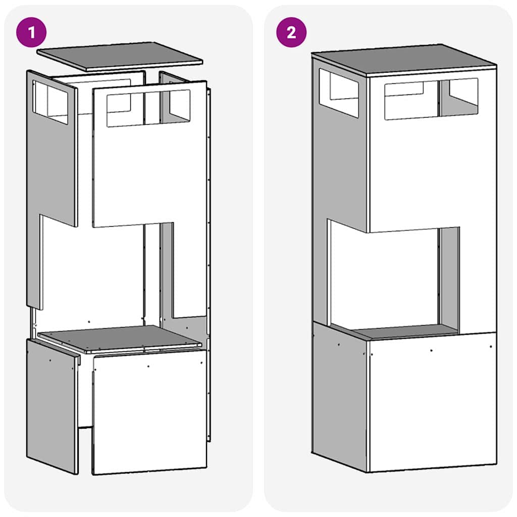 Fire Pit Castanho 35 x 35 x 100 cm Aço