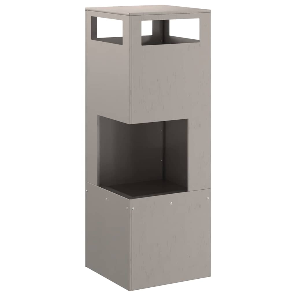 Fire Pit Castanho 35 x 35 x 100 cm Aço