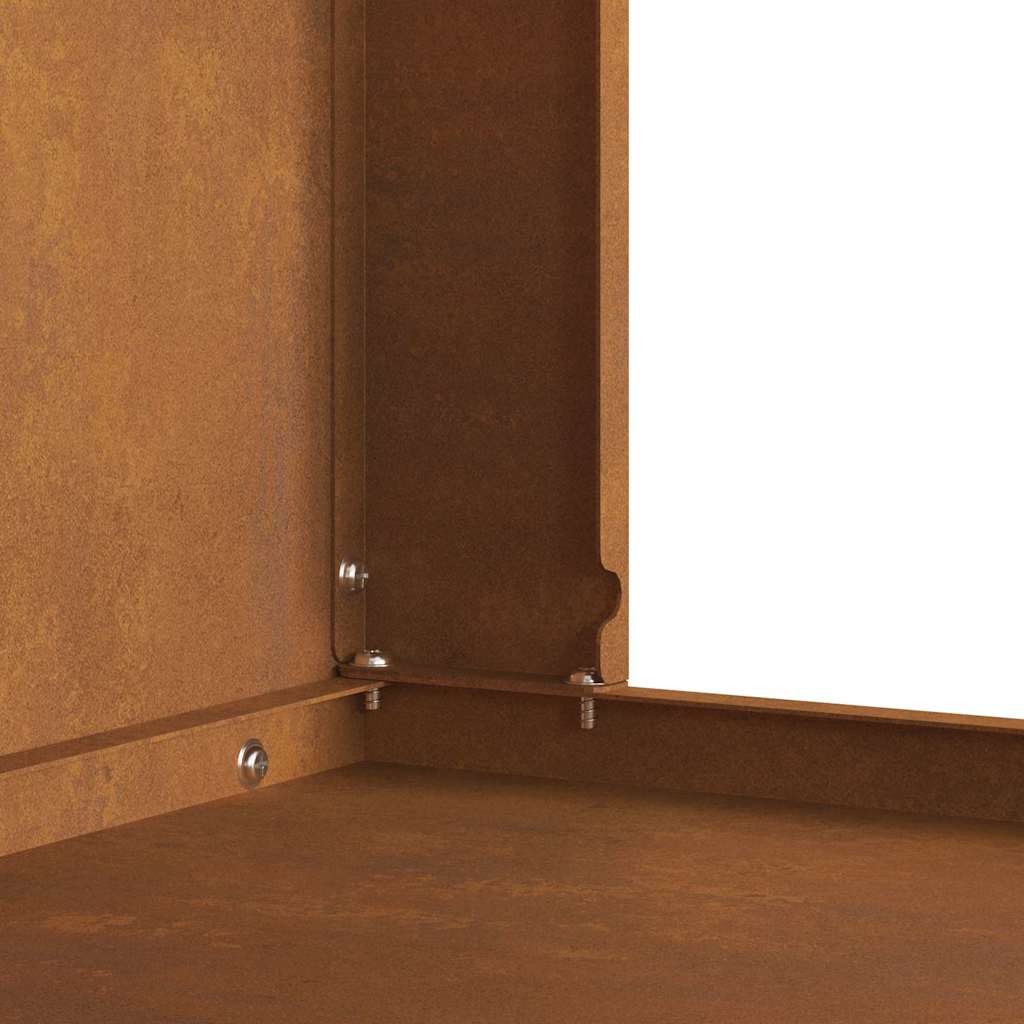 Fire Pit Castanho 60 x 40 x 96 cm Aço