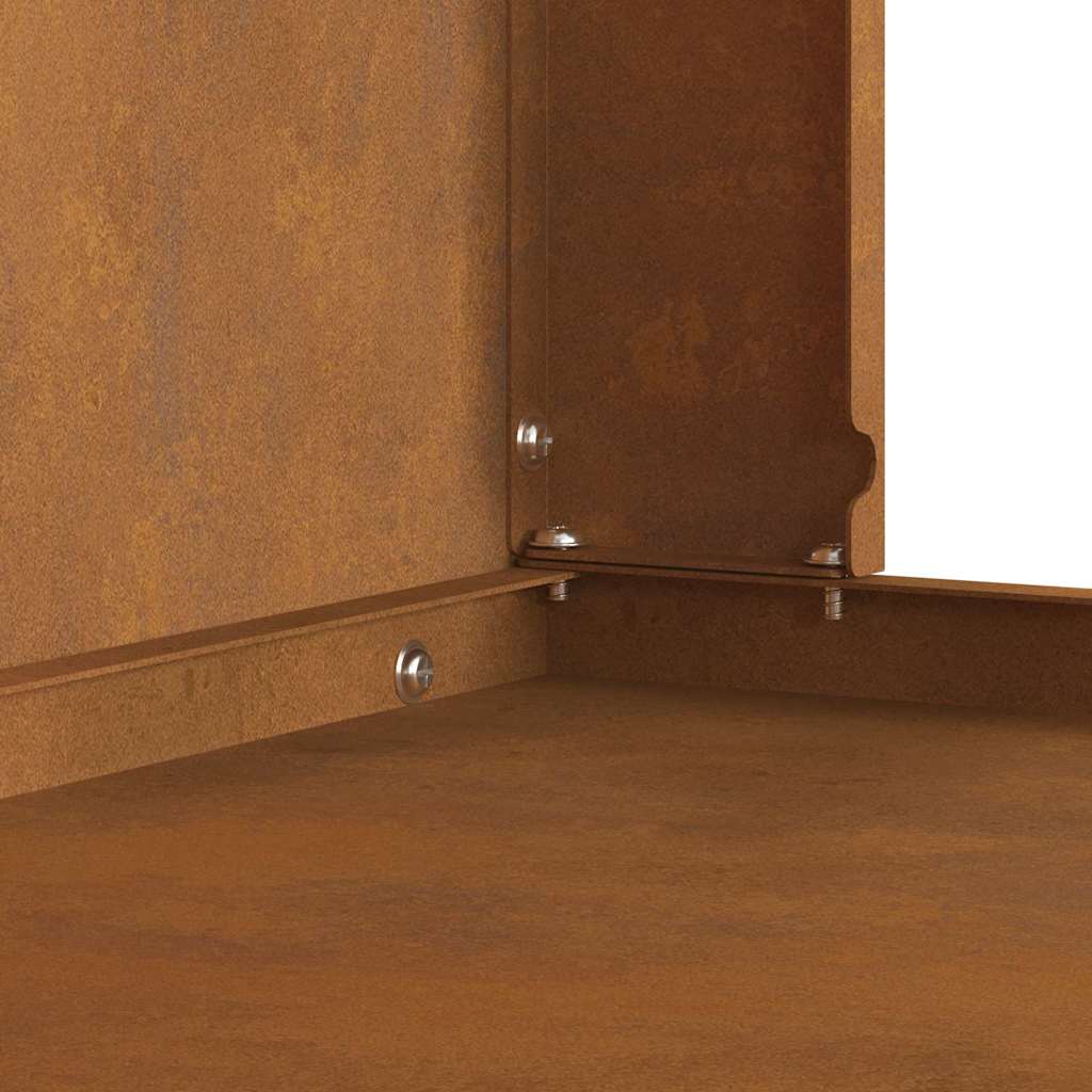 Fire Pit Castanho 80 x 50 x 96 cm Aço corten