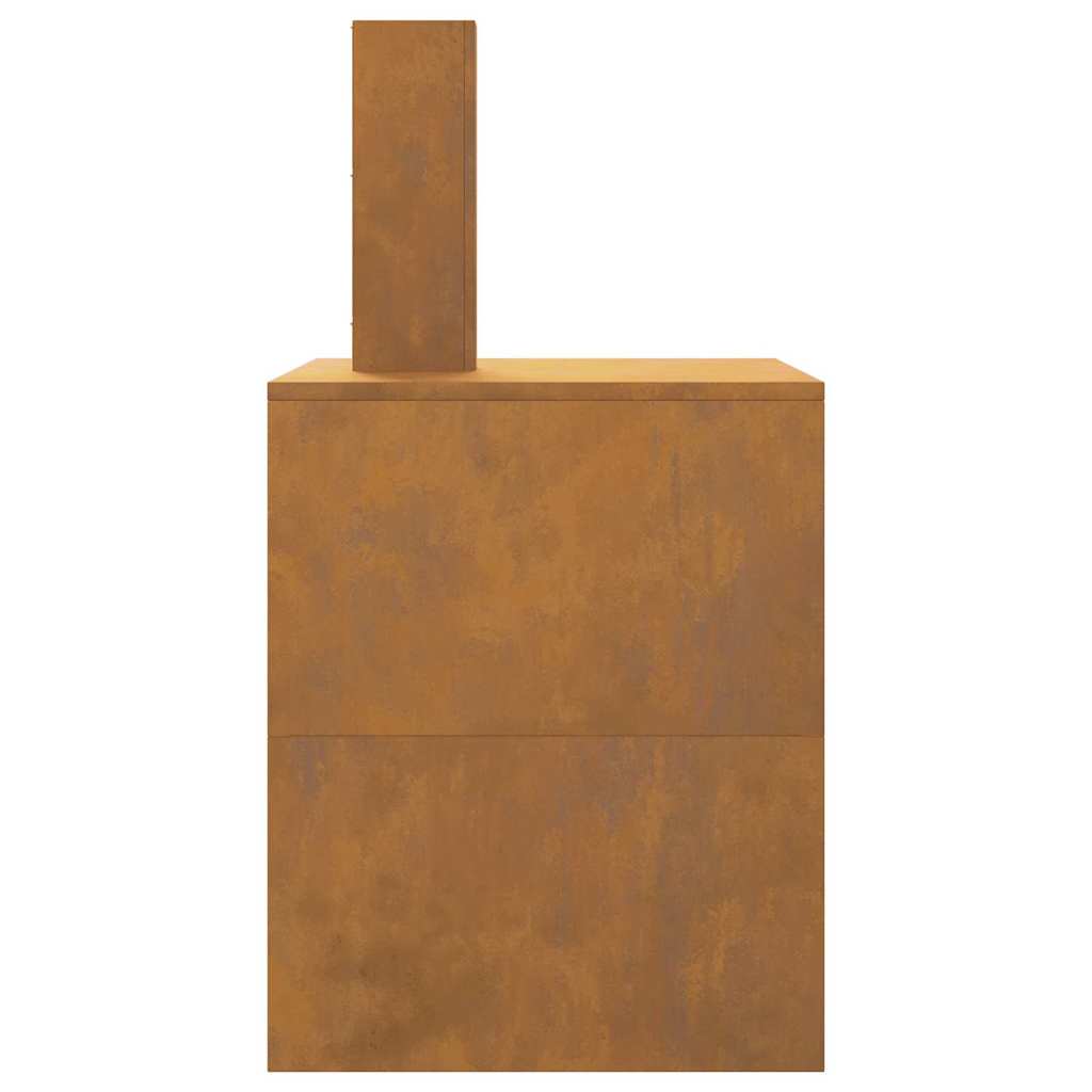 Fire Pit Castanho 80 x 50 x 96 cm Aço corten