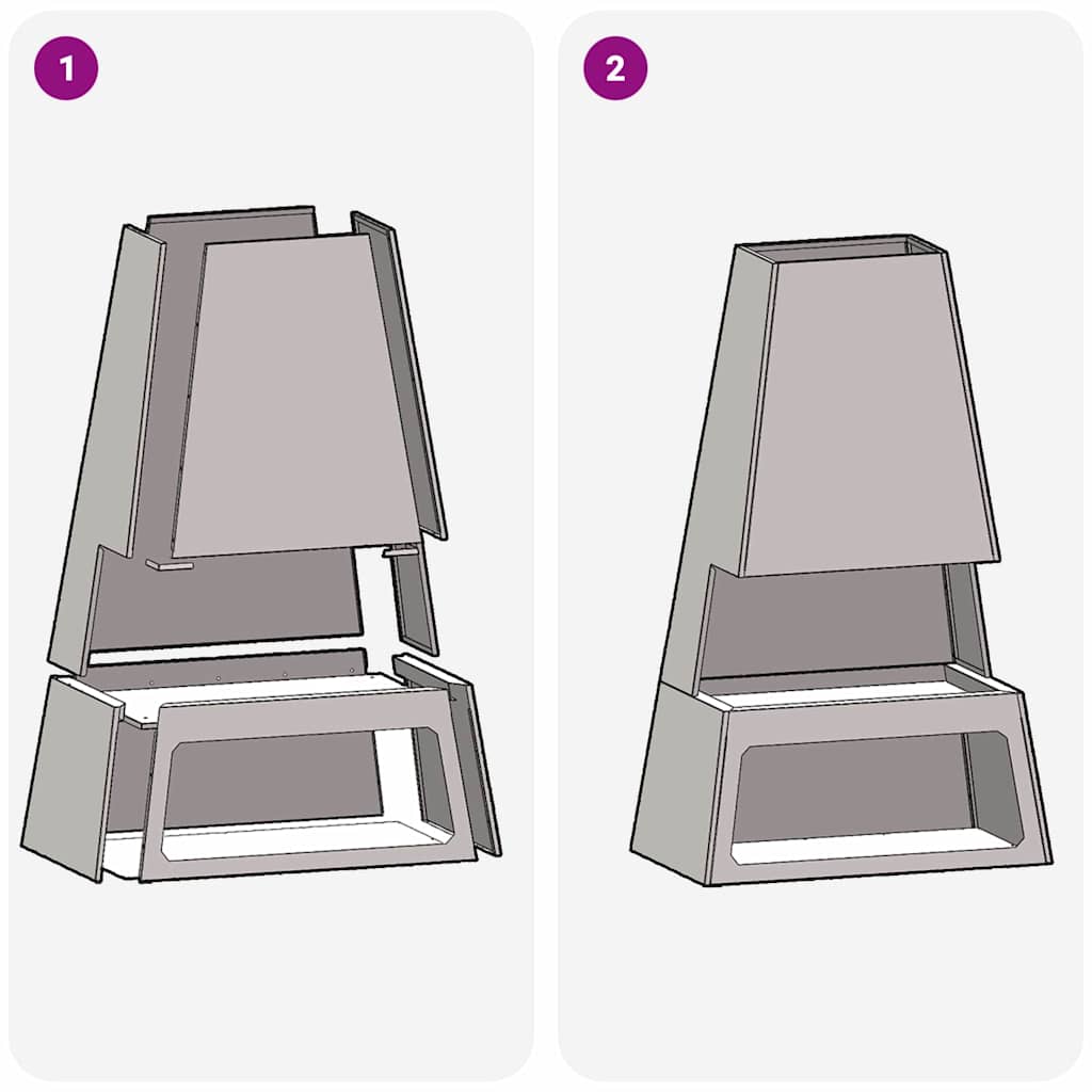 Fire Pit Castanho 60 x 35 x 100 cm Aço