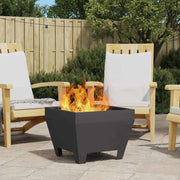 Fire Pit Preto 50 x 50 x 38 cm Aço
